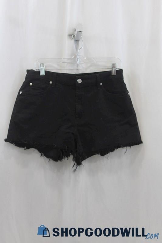 7 For All Mankind Women's Black Denim Short SZ 30