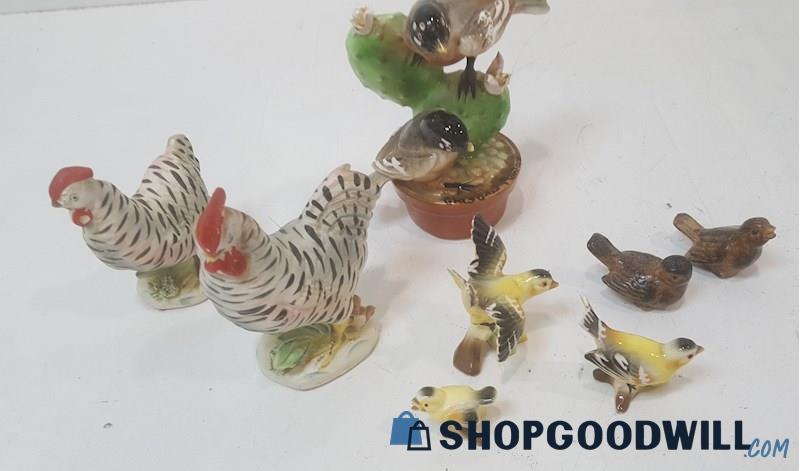 Vintage Bird Figurines Salt and Pepper Enesco Japan