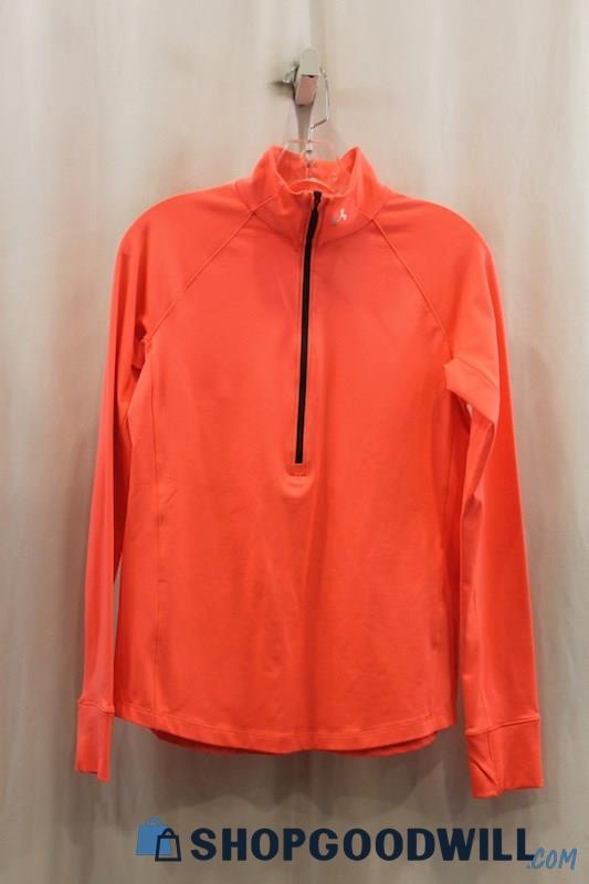 NWT Under Armor Womens Neon Pink 1/4 Zip Lightweight Sweater Sz M