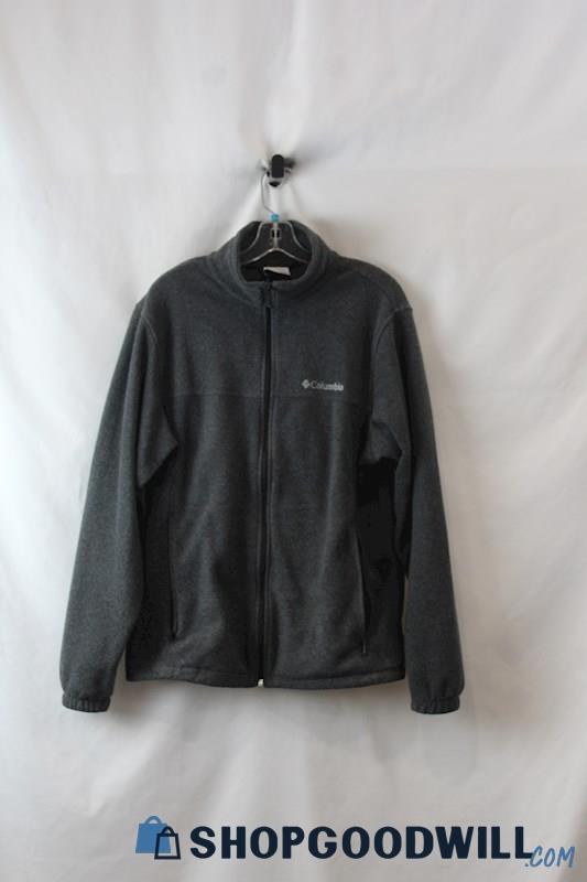 Columbia Men's Graphite Gray Fleece Full Zip Sweater sz M