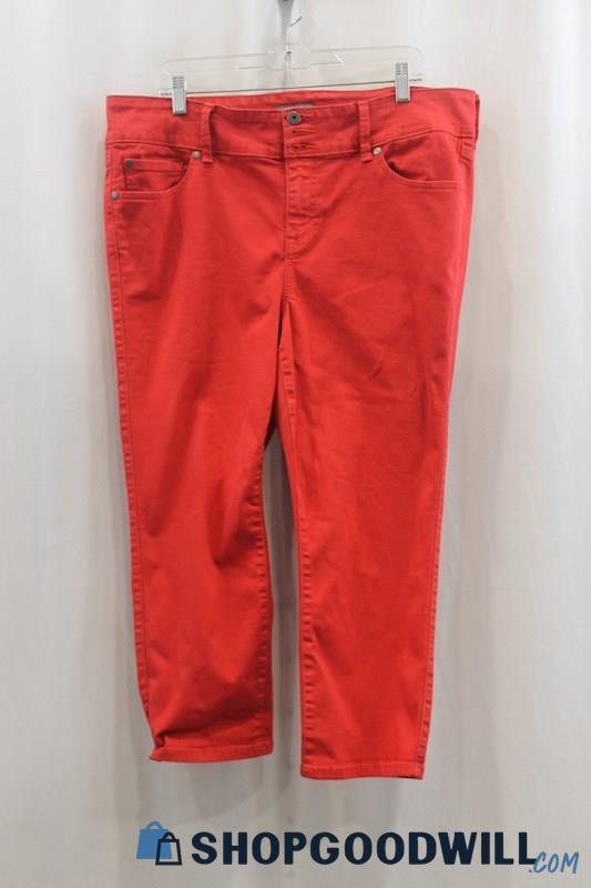 Torrid Women's Red Crop Jean SZ 18