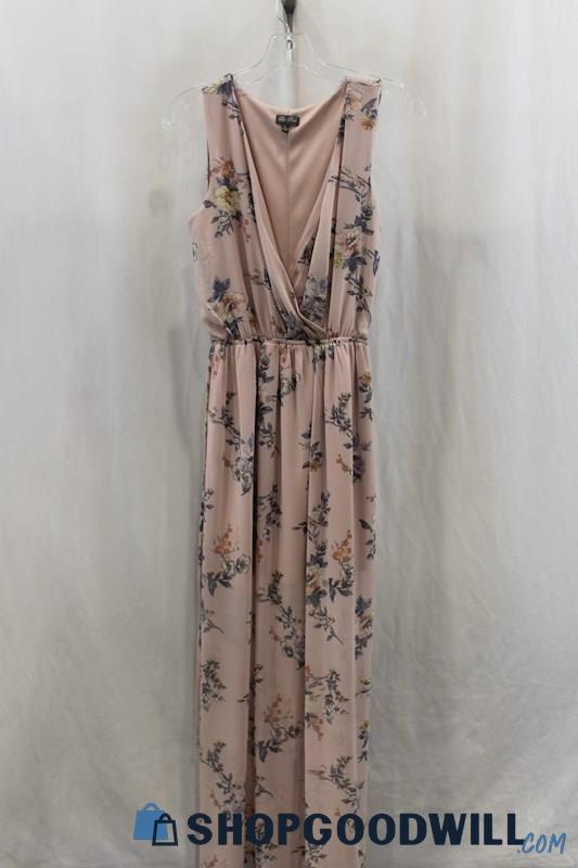 Lily Rose Womens Dusty Pink Floral Maxi Dress Sz XS