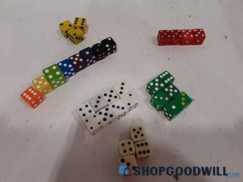 Collection Of Colored Dice UNBRANDED
