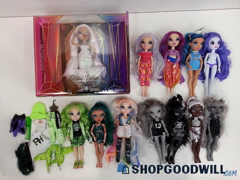 12 Rainbow/Shadow High Fashion Dolls Mixed Lot Holiday Edition Doll IOP
