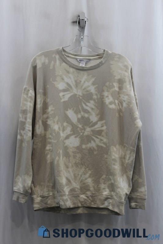 Athleta Womens Gray Tie Dye Sweater Sz M