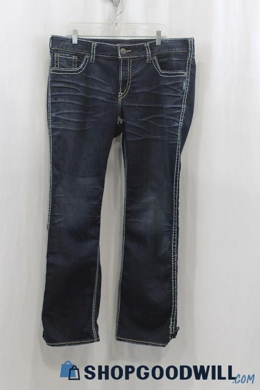 Silver Jeans Women's Blue Wash Slim Boot Jean SZ 20x32