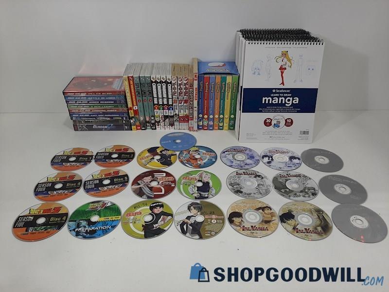 22LBS Anime Manga DVDs & How To Draw - CSM Pokemon Spy Family MHA More