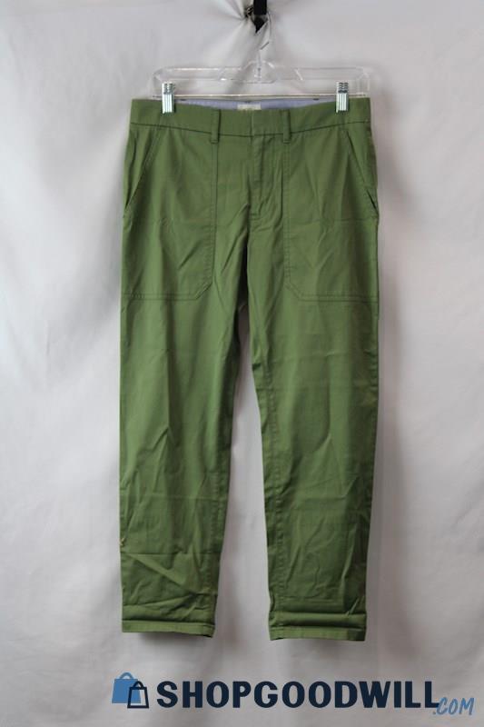 NWT J.CREW Women's Army Green Slim Boyfriend Chino Pants sz 25P