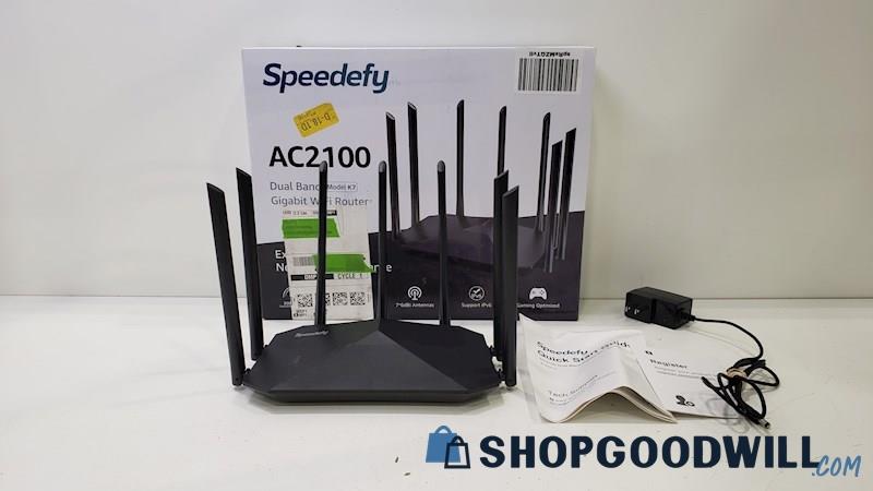 Speedefy AC2100 Dual Band Gigabit WiFi Router IOB 