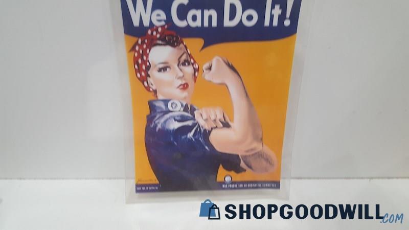 Vintage Rosie The Riveter We Can Do It Sign