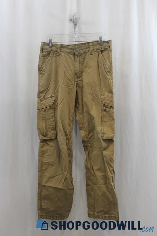 Carhartt Mens Khaki Cargo Pants Sz 32x32