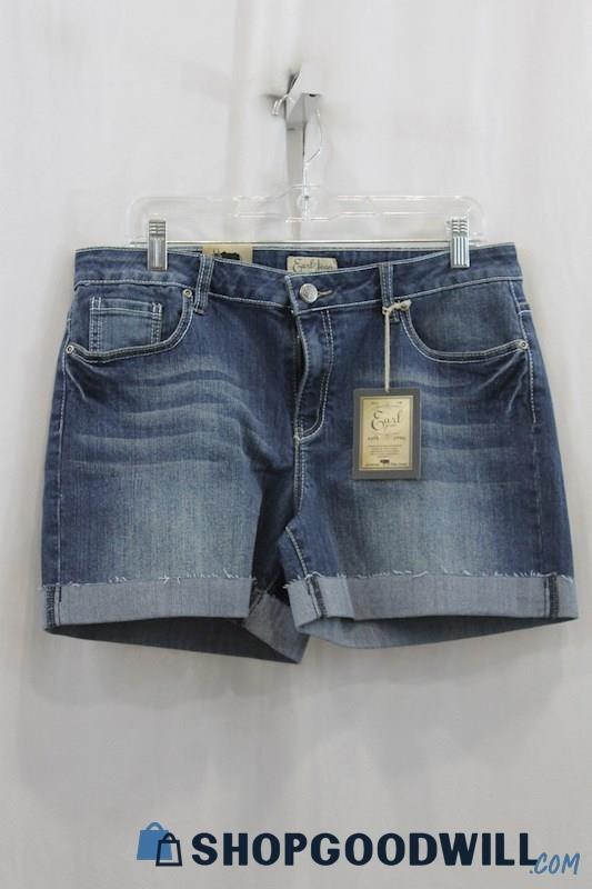 NWT Earl Jean Women's Blue Wash Denim Short SZ 14