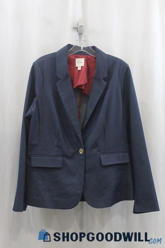 NWT Rafaella Mens Navy Single Button Blazer Sz L