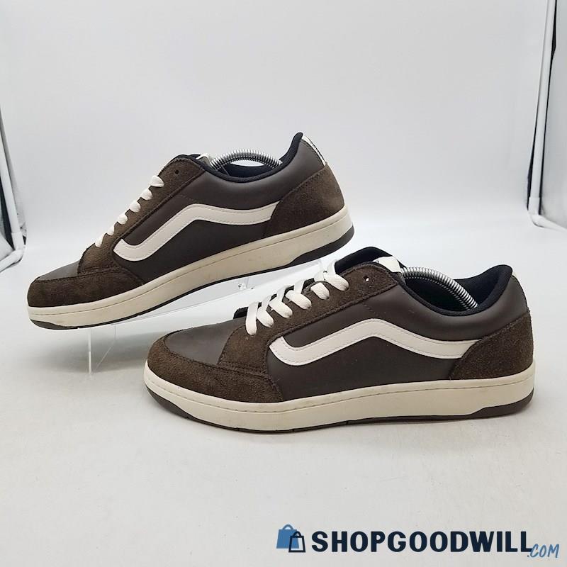 Vans Men's Canora SE V2940 Dark Brown Suede/Faux Leather Sneakers Sz 10
