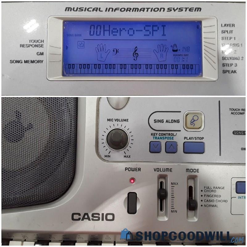 Casio CTK-591 Digital Electronic Piano Keyboard *POWERS ON