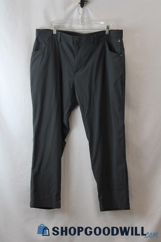 Adidas Men's Graphite Gray Slim Straight Tech Ankle Pants sz 40x30