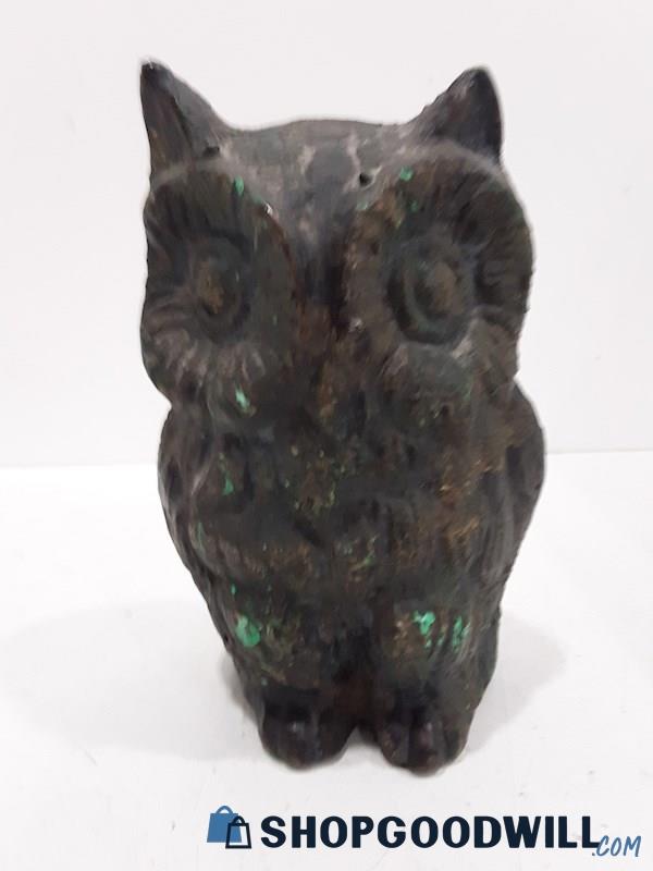 Unbranded Black Metal Owl Figurine 