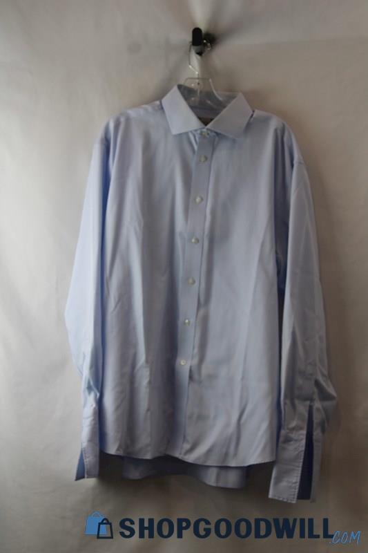 Marks & Spencer Men's Powder Blue Long Sleeve Dress Shirt sz 17x43