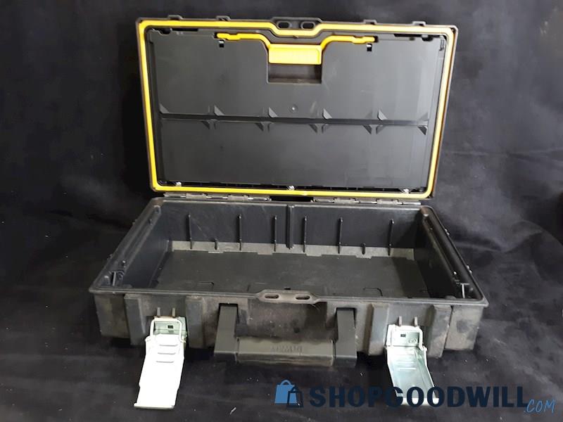 EMPTY DeWalt Tough System Storage Tool Box / Organizer W Internal Shelving