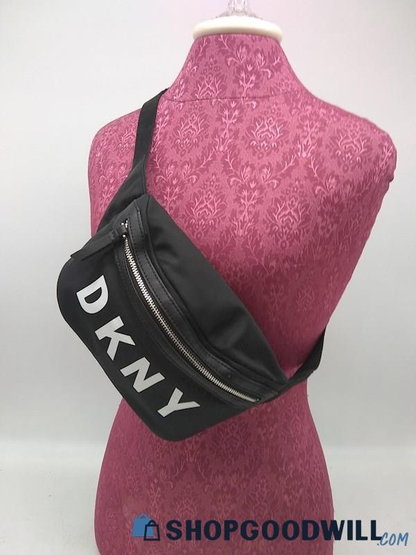 DKNY Tanner Black Nylon Belt Handbag Purse