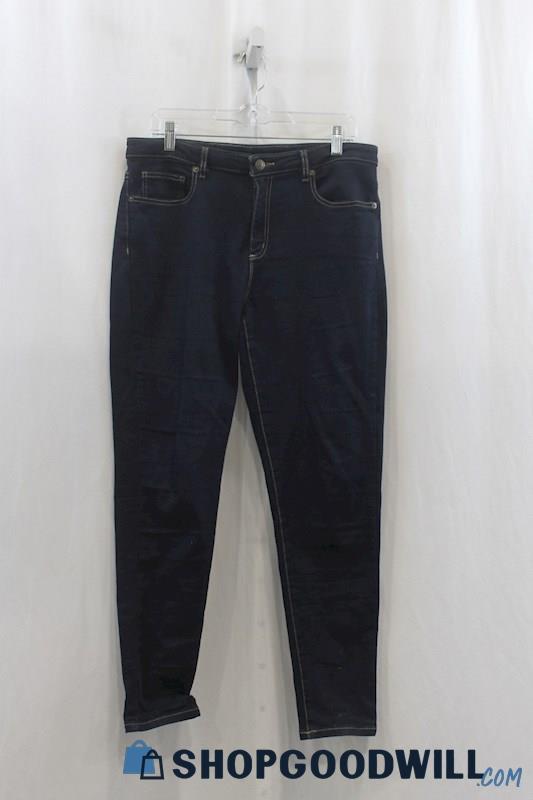 Michael Kors Women's Dark Blue Ankle Skinny Jean SZ 14