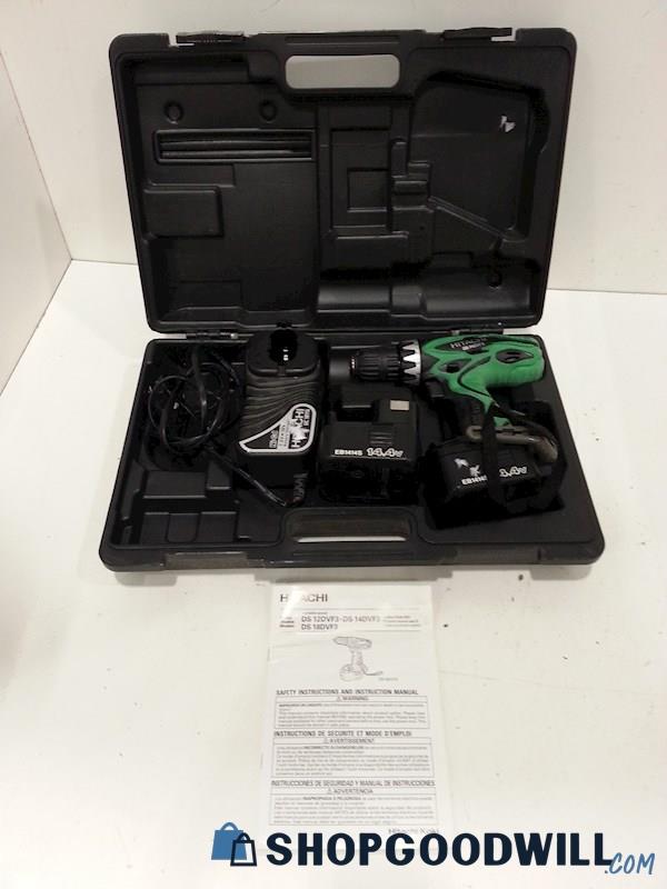 Hitachi DS 14DVF3 14.4V Cordless Driver Drill Powers On