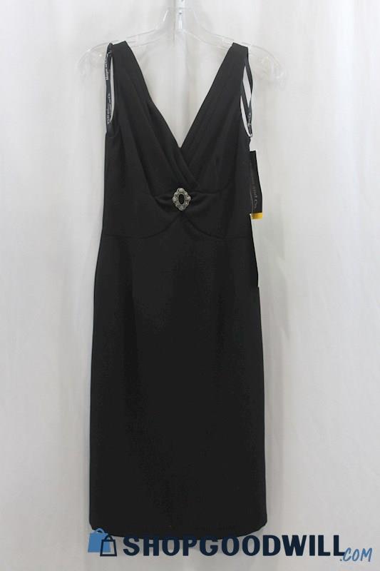 NWT Morgan & Co Women's Black Tank Sheath Dress SZ 3/4