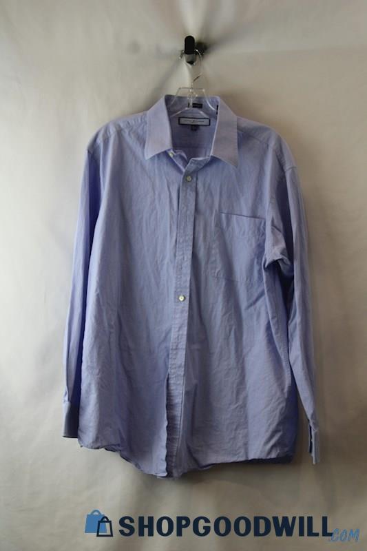 Tommy Hilfiger Men's Powder Blue Long Sleeve Button Up Dress Shirt sz L