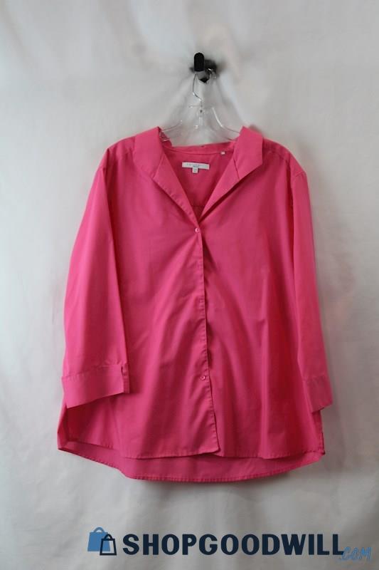 Foxtrot Women's Hot Pink Button-Up Shirt SZ 20W