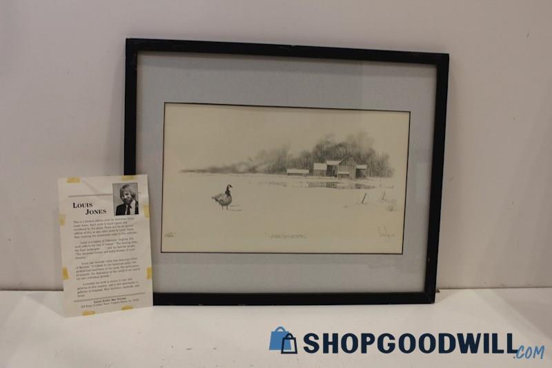 #2 Louis Jones Signed Pencil Drawing Print 2339/5000 'Winter Reflections'