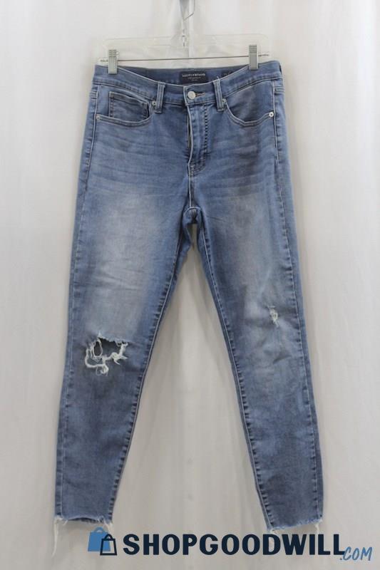 Lucky Brand Women's Blue Wash Ankle Skinny SZ 10