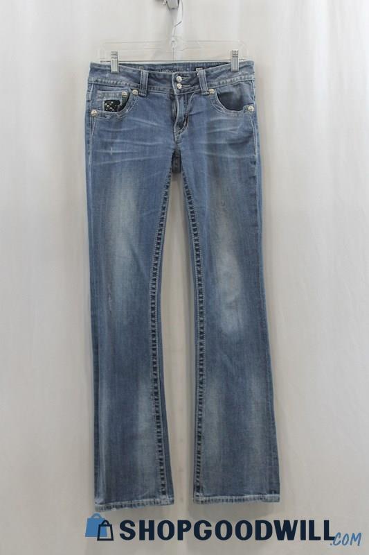 Miss Me Women's Blue Wash Slim Boot Jean SZ 29