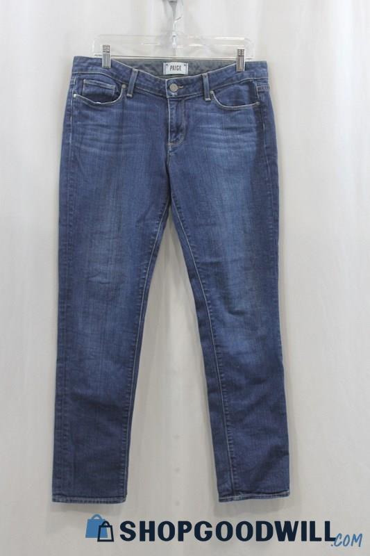 Paige Women's Blue Ankle Skinny Jean SZ 30