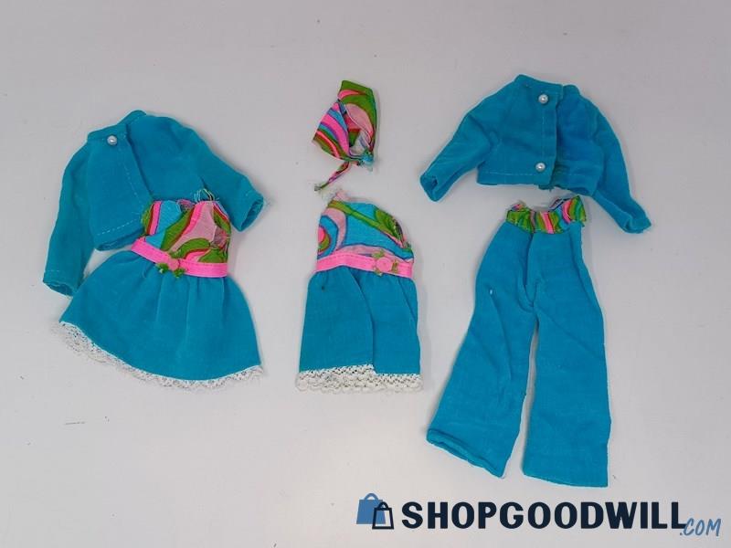 Vintage Skipper Triple Treat Outfit Lot 70s Mod Barbie Mattel #1748 