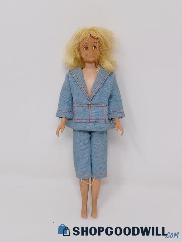 Vintage Blonde Skooter Barbie Doll W/Skipper Land & Sea Outfit Mattel #1917