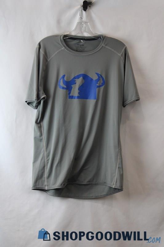 Patagonia Men's Gray Luther College Graphic Active T-Shirt sz L