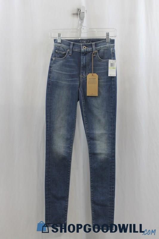 NWT Lucky Brand Women's Blue Washed Skinny Jeans SZ 00