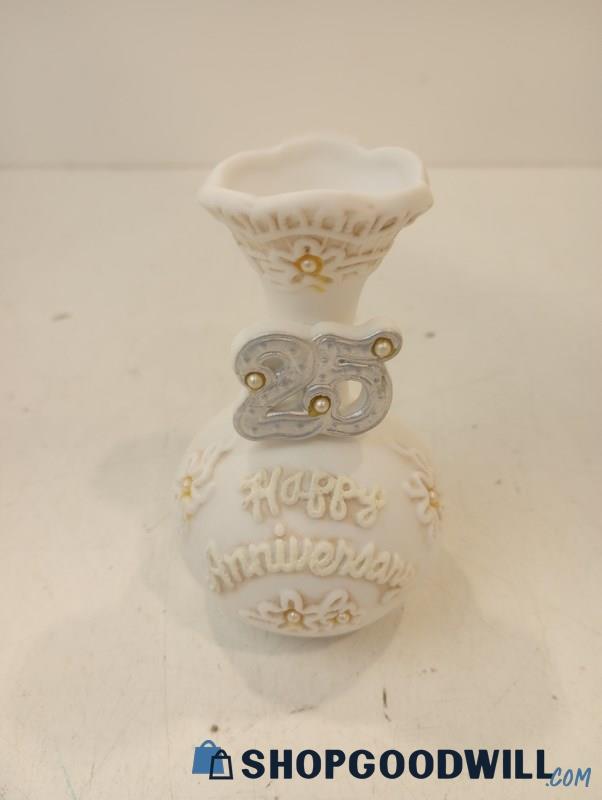 Vintage Roman 25th Anniversary Ceramic Bud Vase