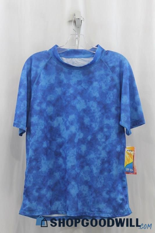 NWT Kanu Womens Blue Tie Dye Tech Shirt Sz 1X