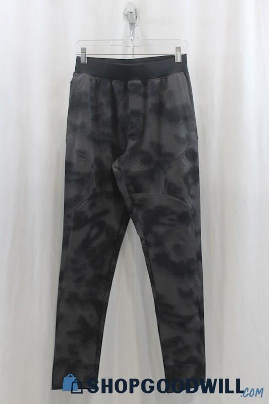 NWT Under Armor Mens Black/Gray Pattern Tech Pants Sz PS