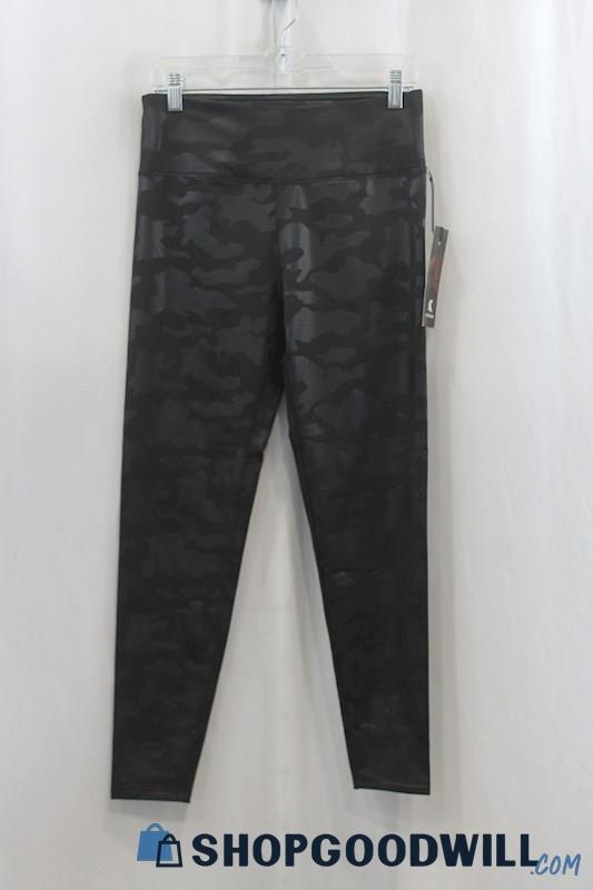 NWT Kyodan Women's Black/Gray Camo Print Ankle Legging Pant SZ M