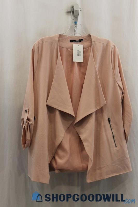 NWT Doe & Rae Womens Blush Pink Cardigan Sz M