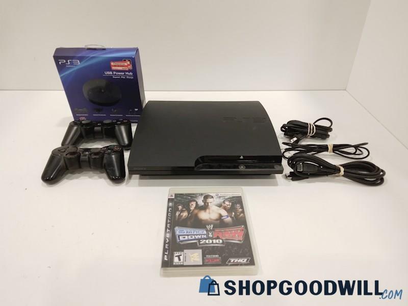 PlayStation 3 Console W/Game, Cords and Controller