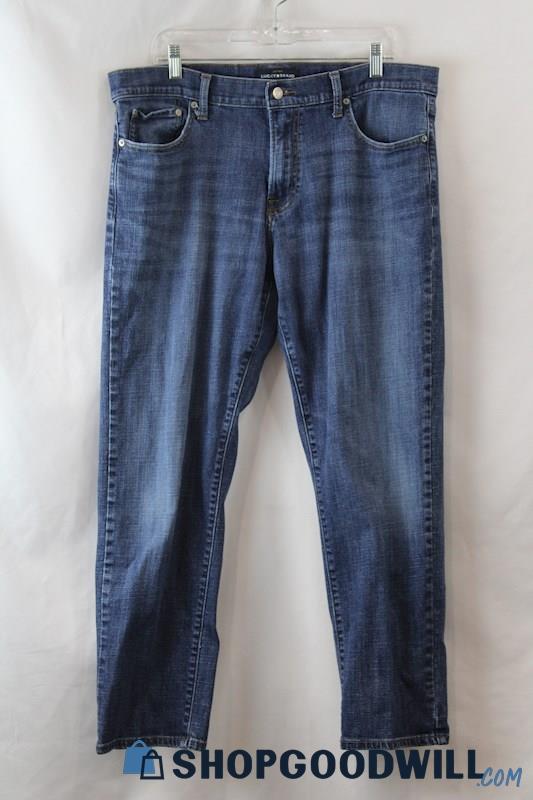 Lucky Brand Men's Blue Straight Jeans sz 38x30