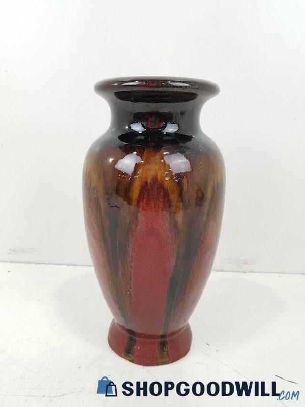 Drip Glaze Ceramic Vase 10 1/2