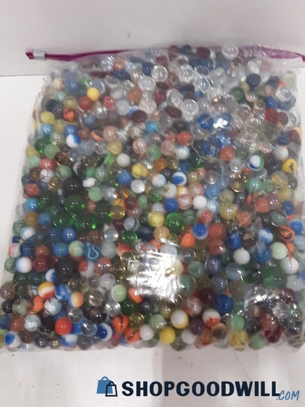 24 Pounds of Classic Marbles & Glass Beads 