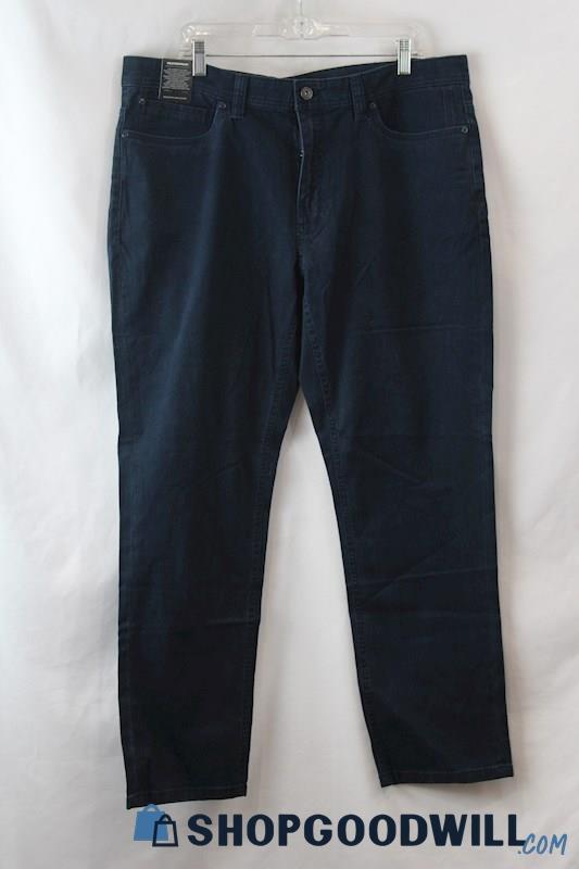 NWT Weatherproof Men's Dark Sapphire Slim Straight Khakis sz 38x30