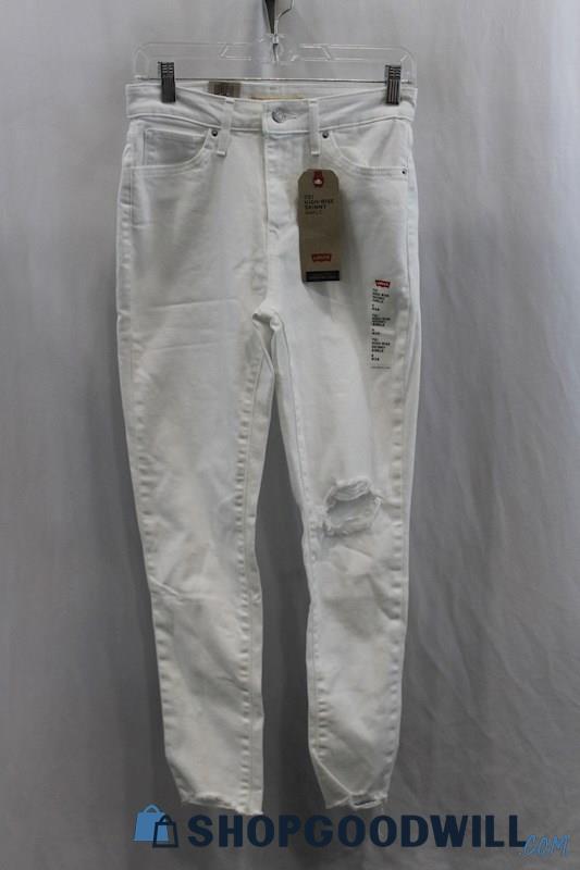 NWT Levi's Women's 721 White High Rise Skinny Ankle Jean SZ 28