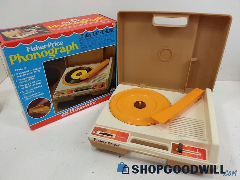 VTG Fisher-Price Phonograph Model 825 1978 IOB Powers On