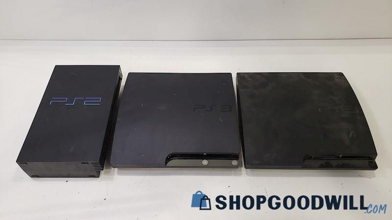PlayStation 2 + 3 Consoles for Parts/Repair 